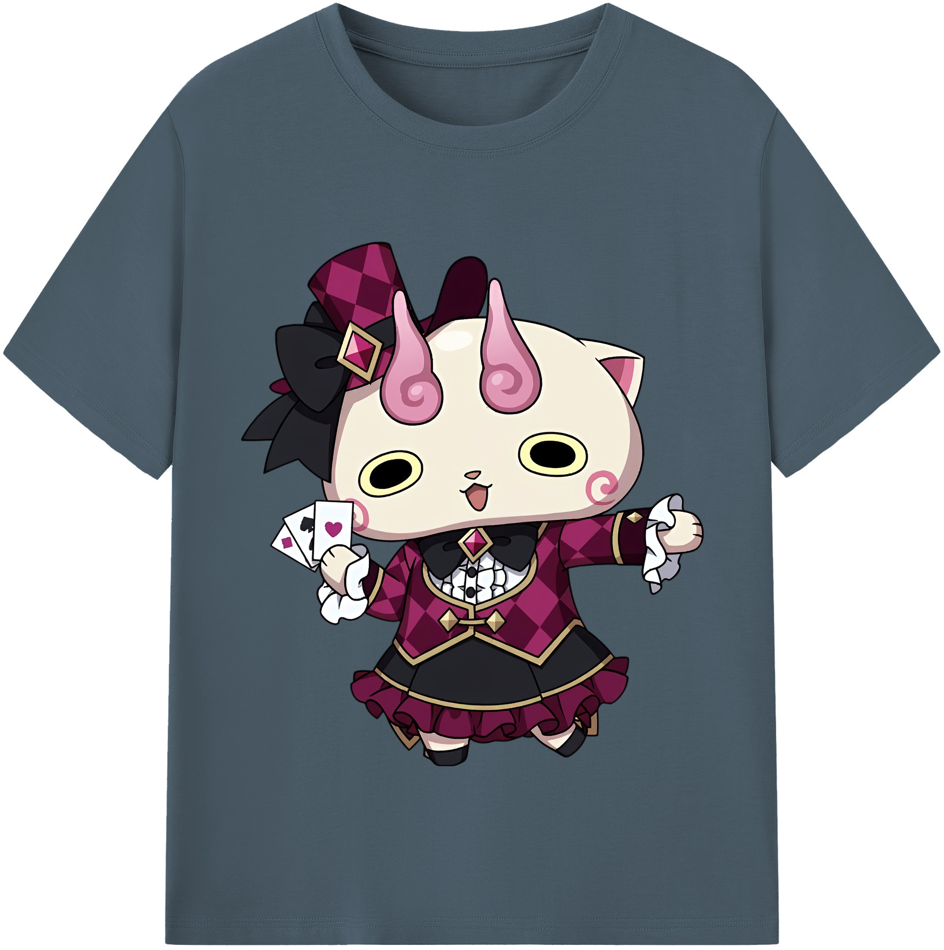 （画像用） 妖怪ウォッチ Yo-kai Watch 綿100％半袖Tシャツ（フロントプリント）